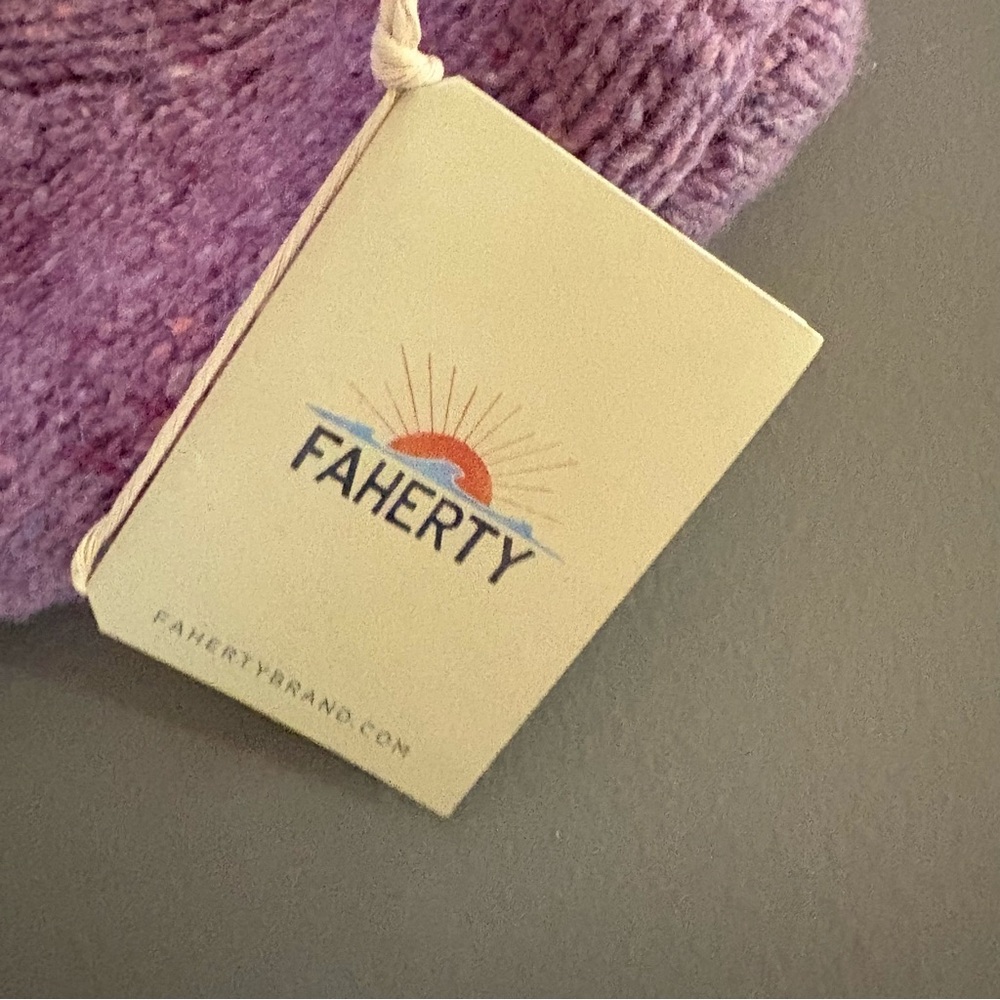 Faherty Boone wool alpaca sweater new sz med - Picture 3 of 7